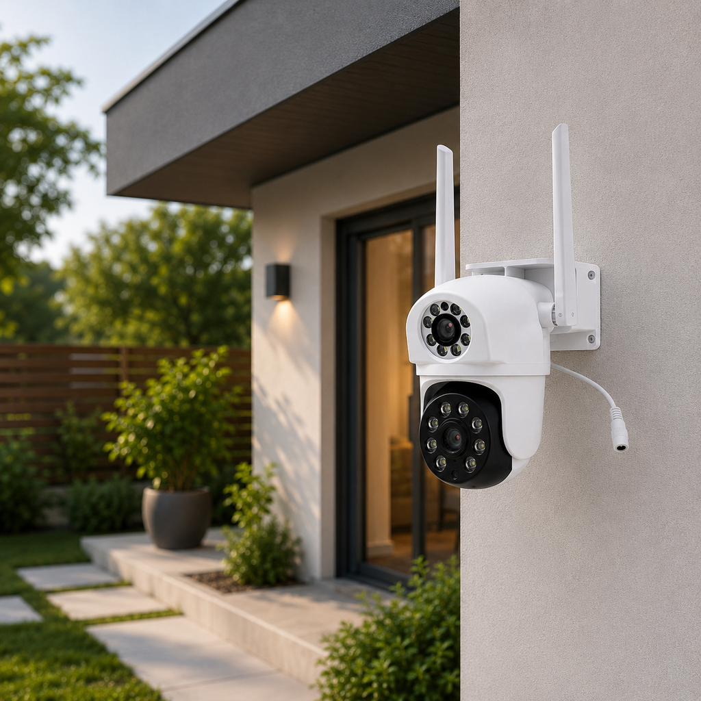 Cámara de Seguridad WiFi IP Doble Lente