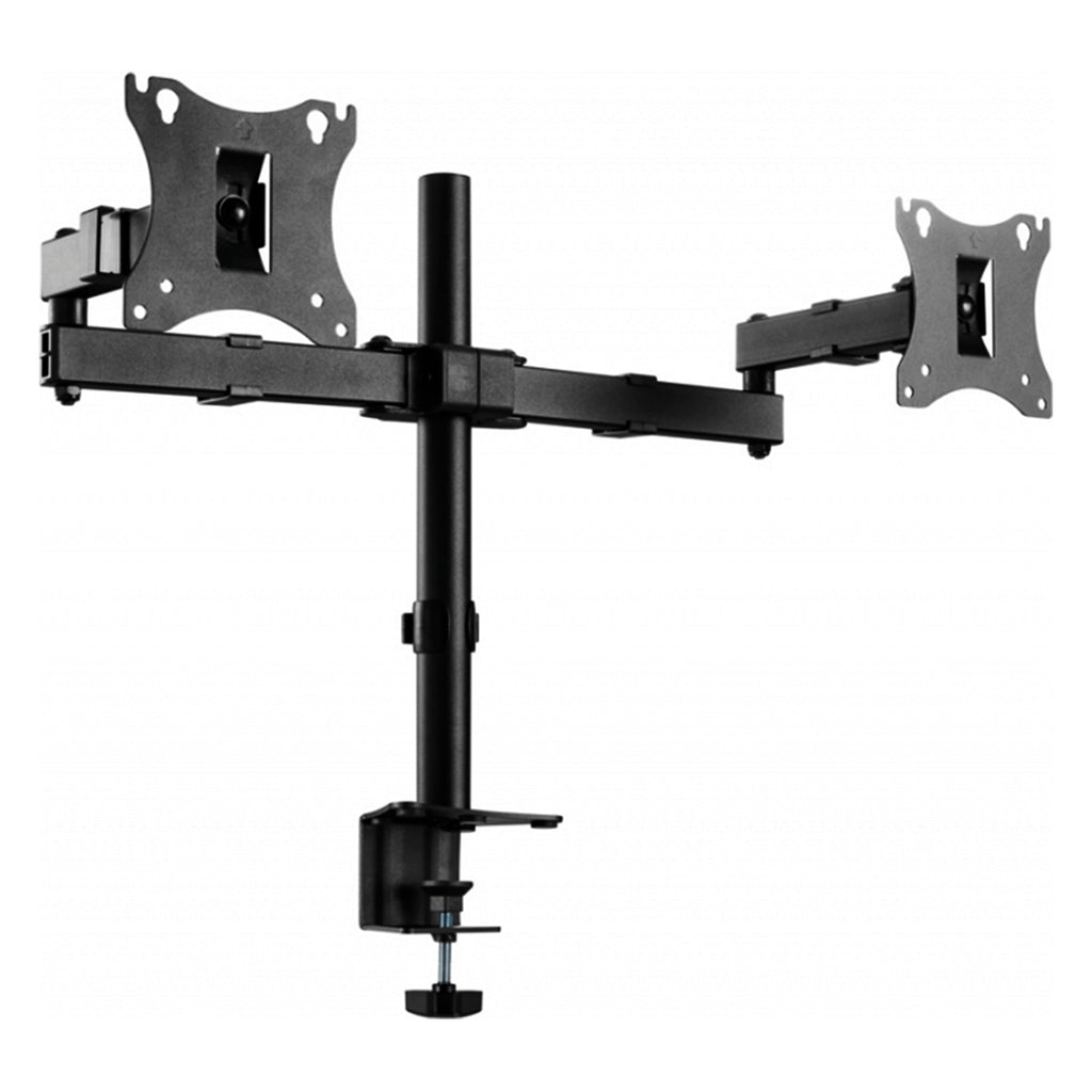 Soporte Dual Brateck para 2 Monitores de 17" a 27" | Brazo Ajustable de Escritorio