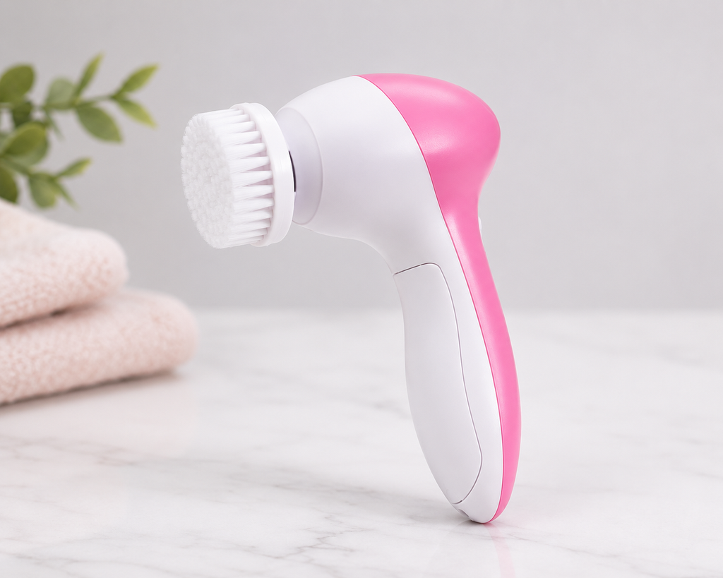 Cepillo Facial Masajeador 5 en 1 para Limpieza y Exfoliación