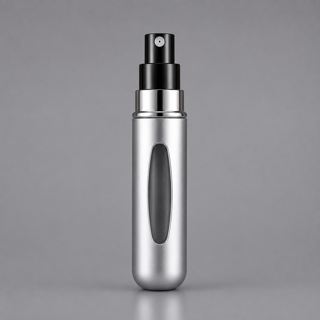 Porta Perfume Recargable Plateado